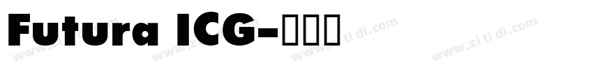 Futura ICG字体转换